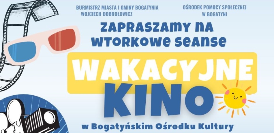 "Wakacyjne Kino-Wtorki" (15, 22, 29.07.2025)