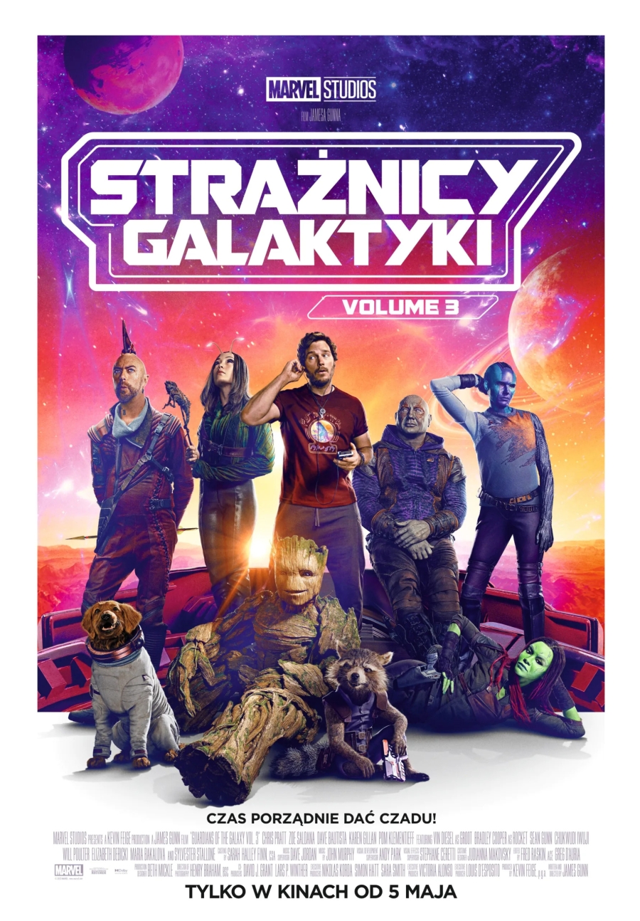 &quot;Strażnicy Galaktyki: Volume 3&quot; 5-9 i 12-16.05.2023, godz. 16.30 i 19.15 (WERSJE W KALENDARZU) PREMIERA!